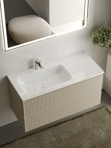 Тумба под раковину Sancos SNOB R SNR100LCE 99,5х44,5х50 настенная - фото 5